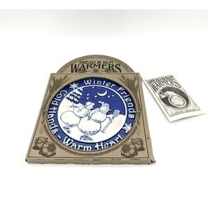 Vintage 1999 Snowman Bread & Bun Warmers - Winter Friends - Christmas  - New